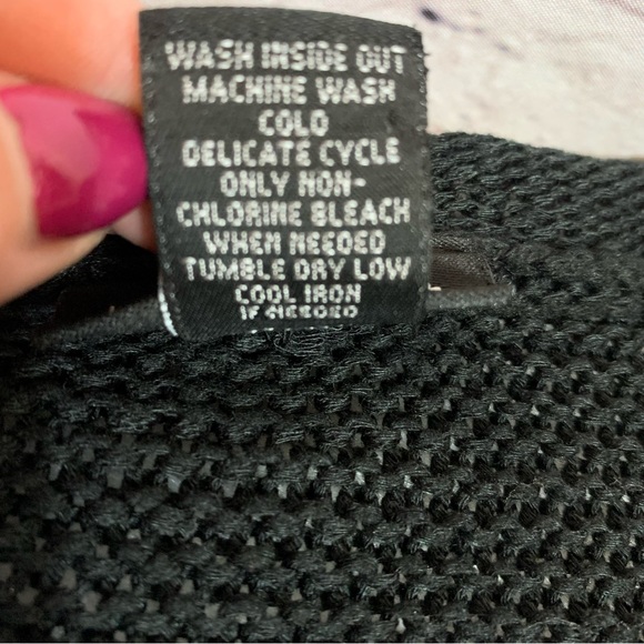 Lane Bryant Black Short Sleeve Open Front Sweater 14/16 - Picture 7 of 7